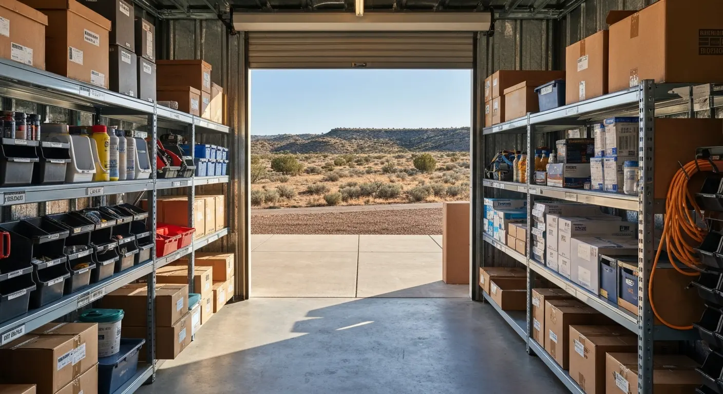 Business inventory storage