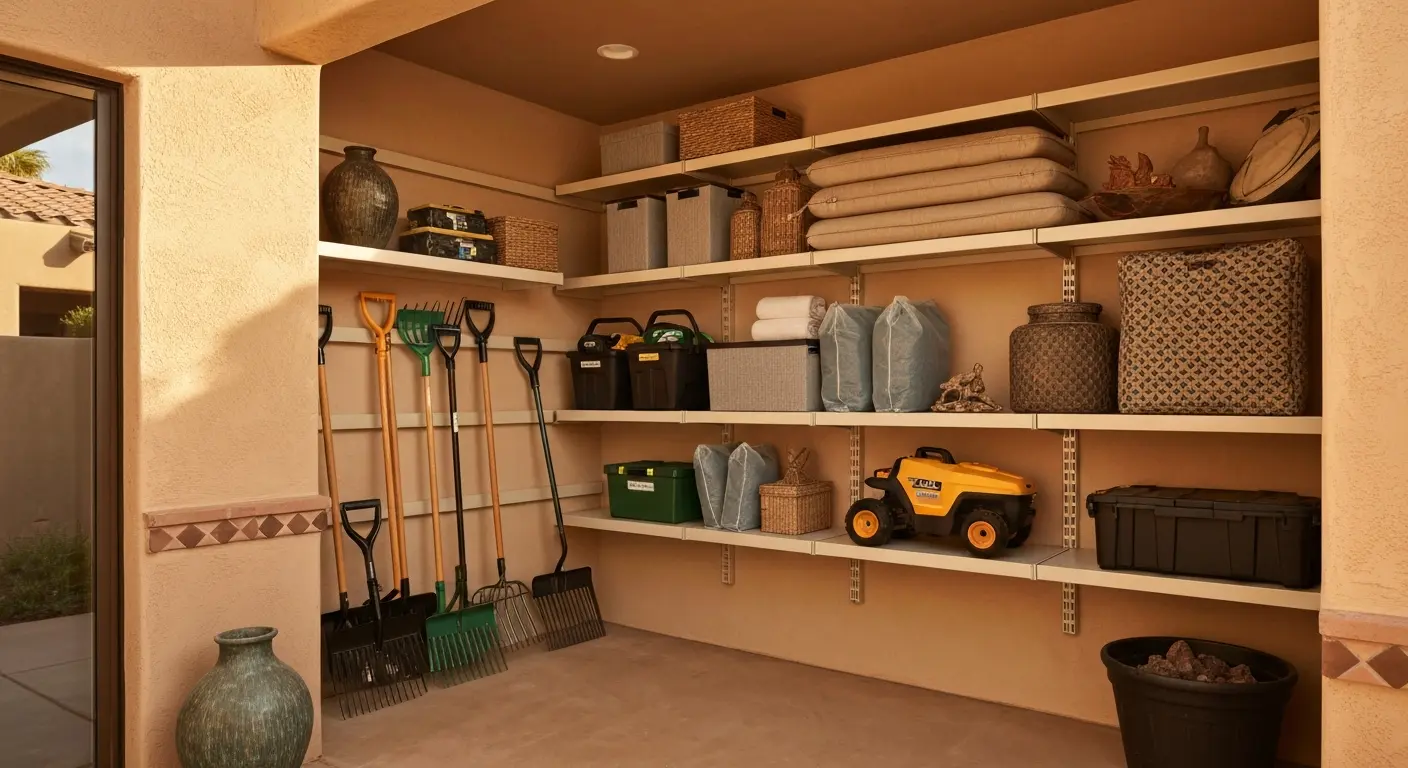 Seasonal storage for outdoor equipment