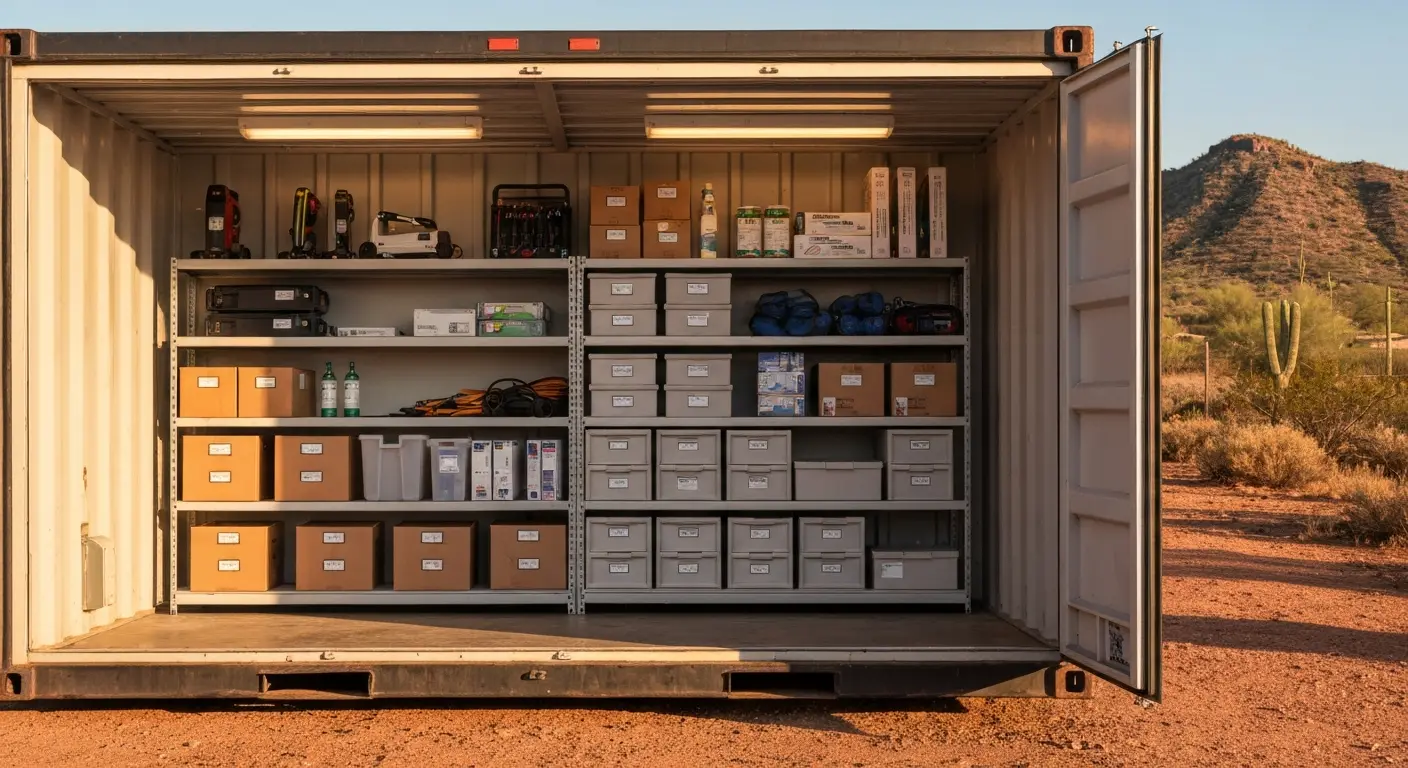 Business inventory storage