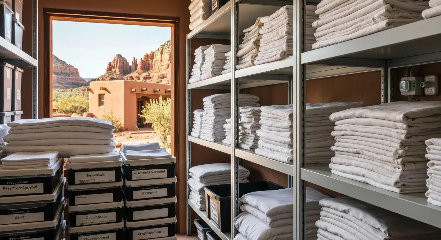 Seasonal inventory storage for Sedona hospitality business