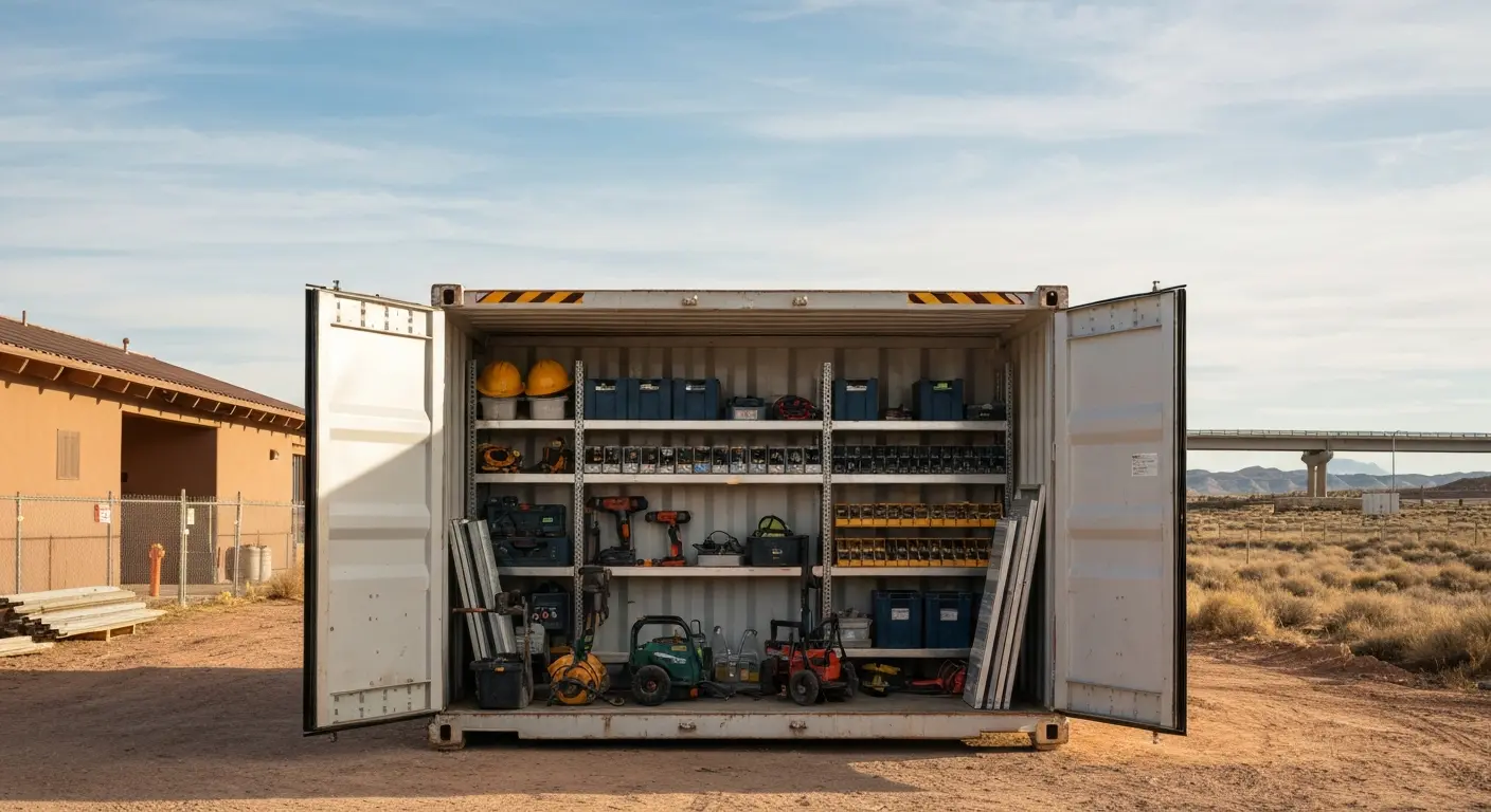 Job site storage container