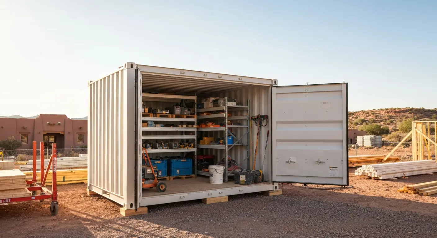 Job site storage container
