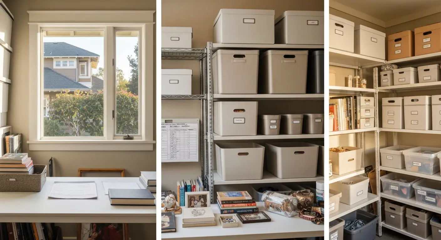 Downsizing and household storage