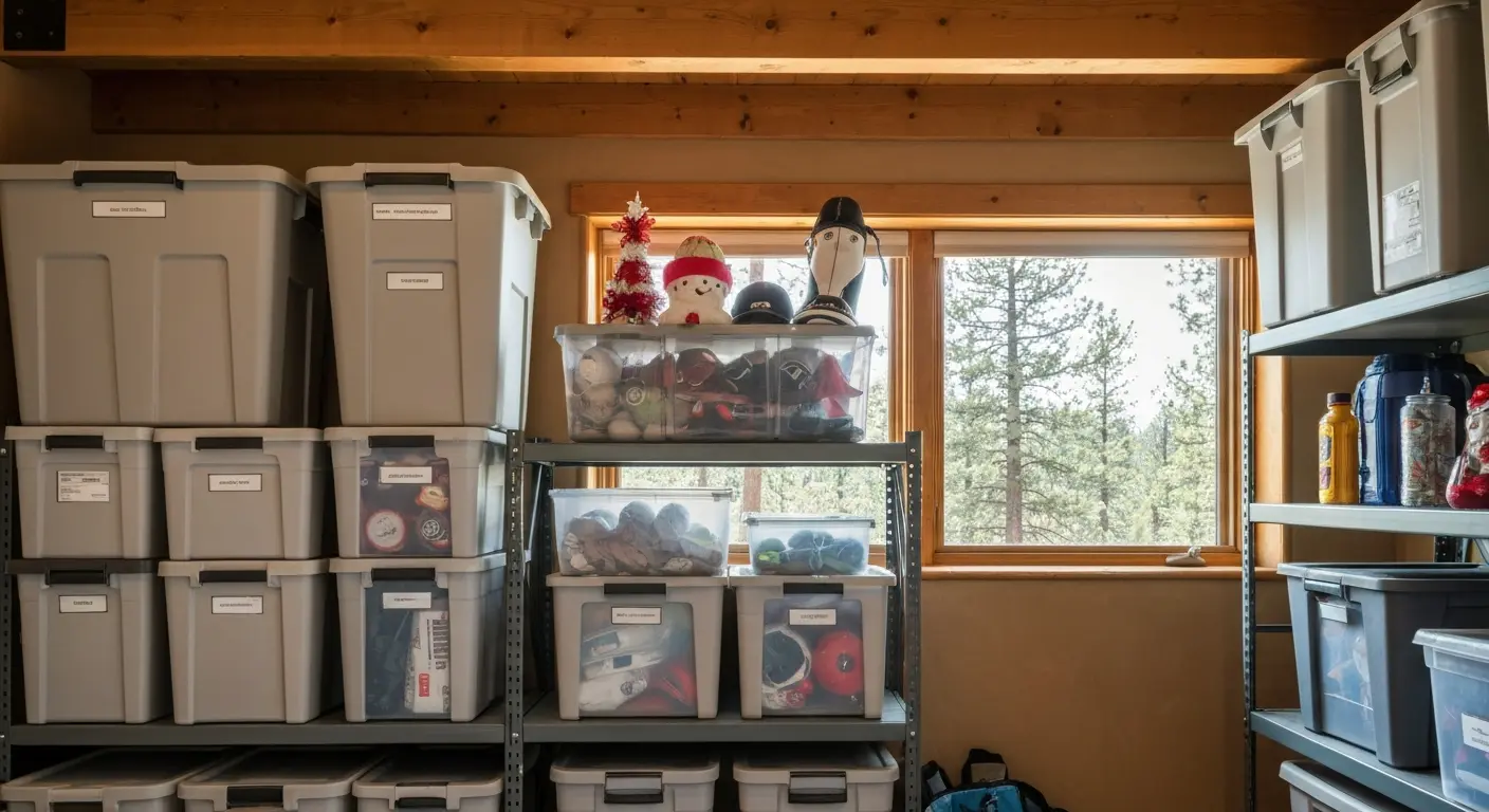 Overflow storage container