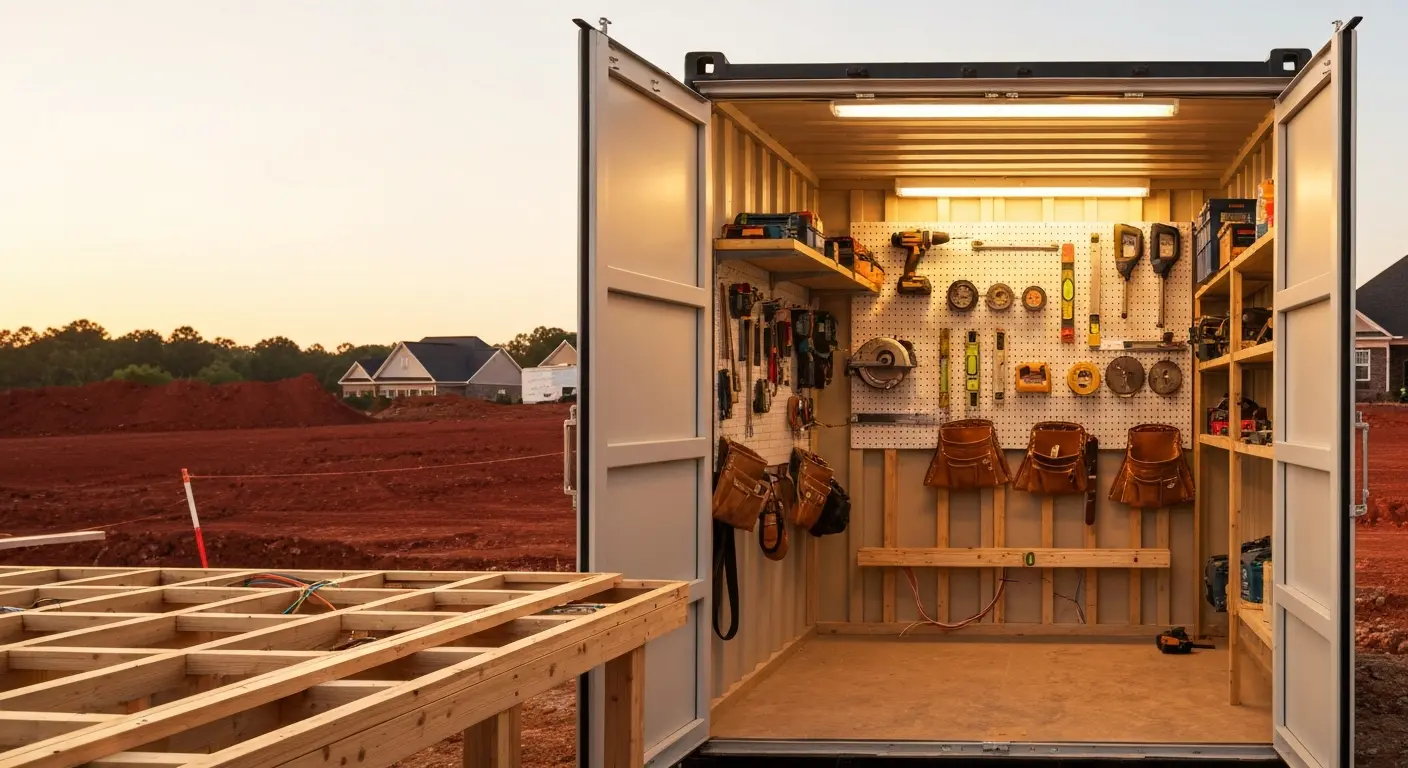 Job site storage container