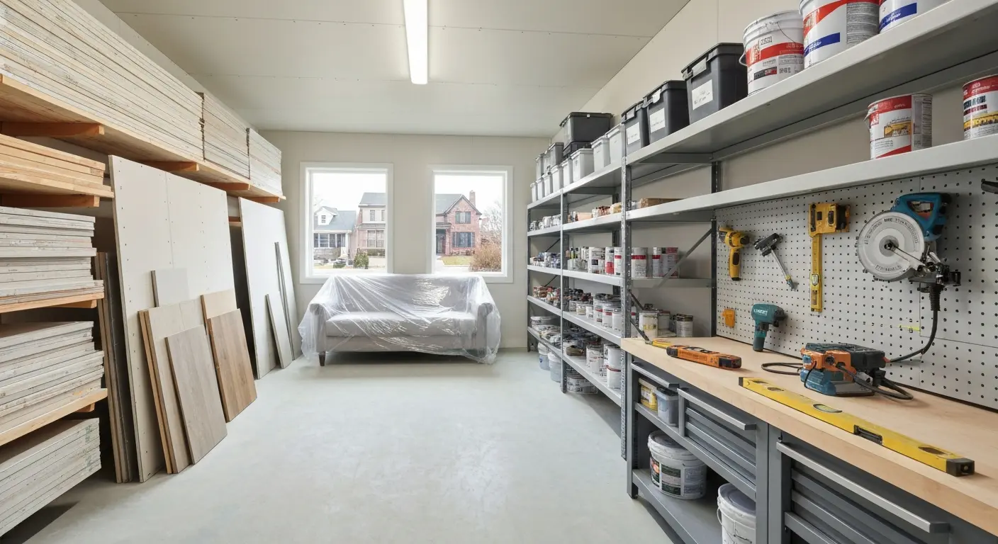 Home renovation with storage
