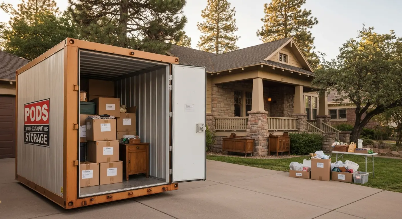 Home cleanout and downsizing storage in Prescott