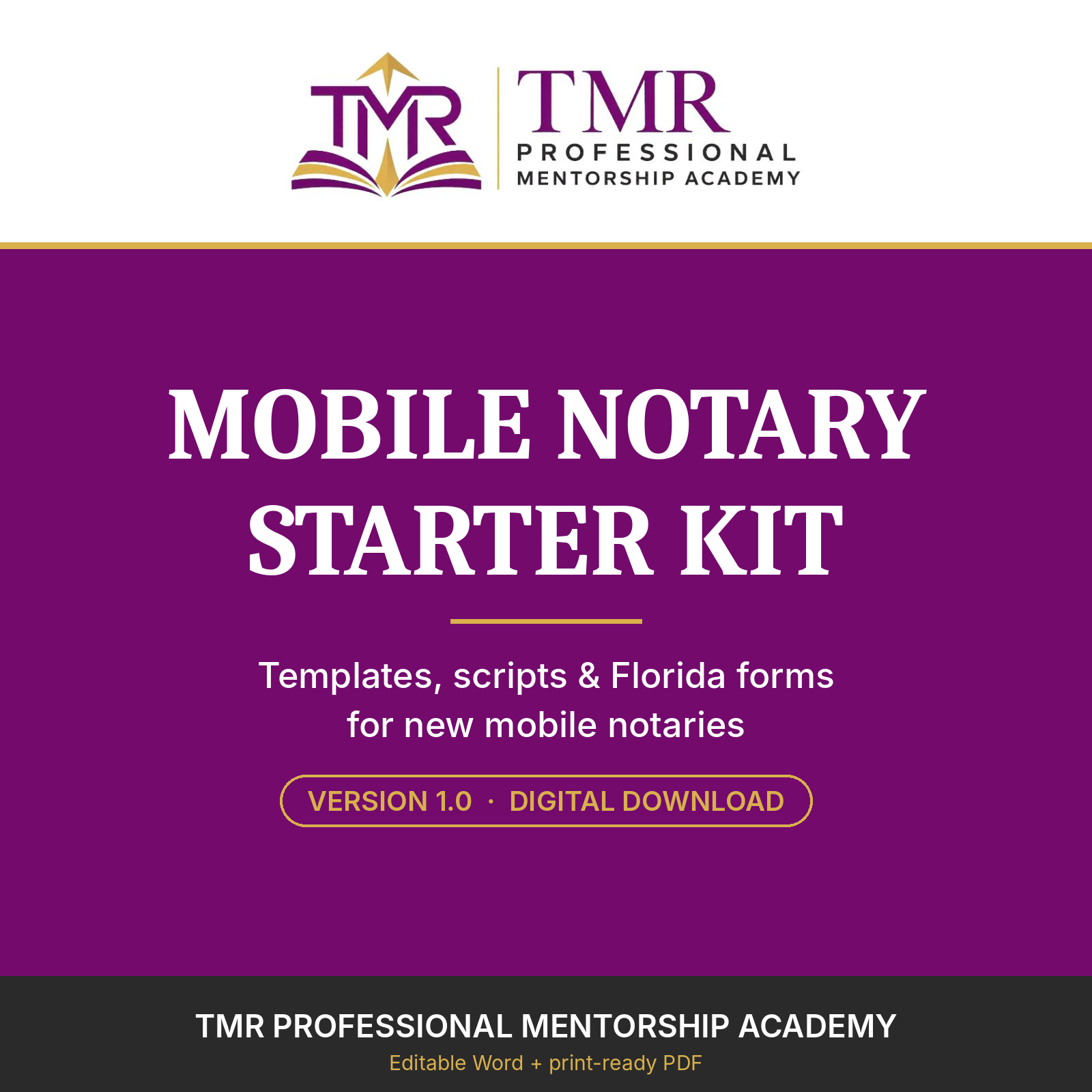 Mobile Notary Starter Kit v1.0 cover
