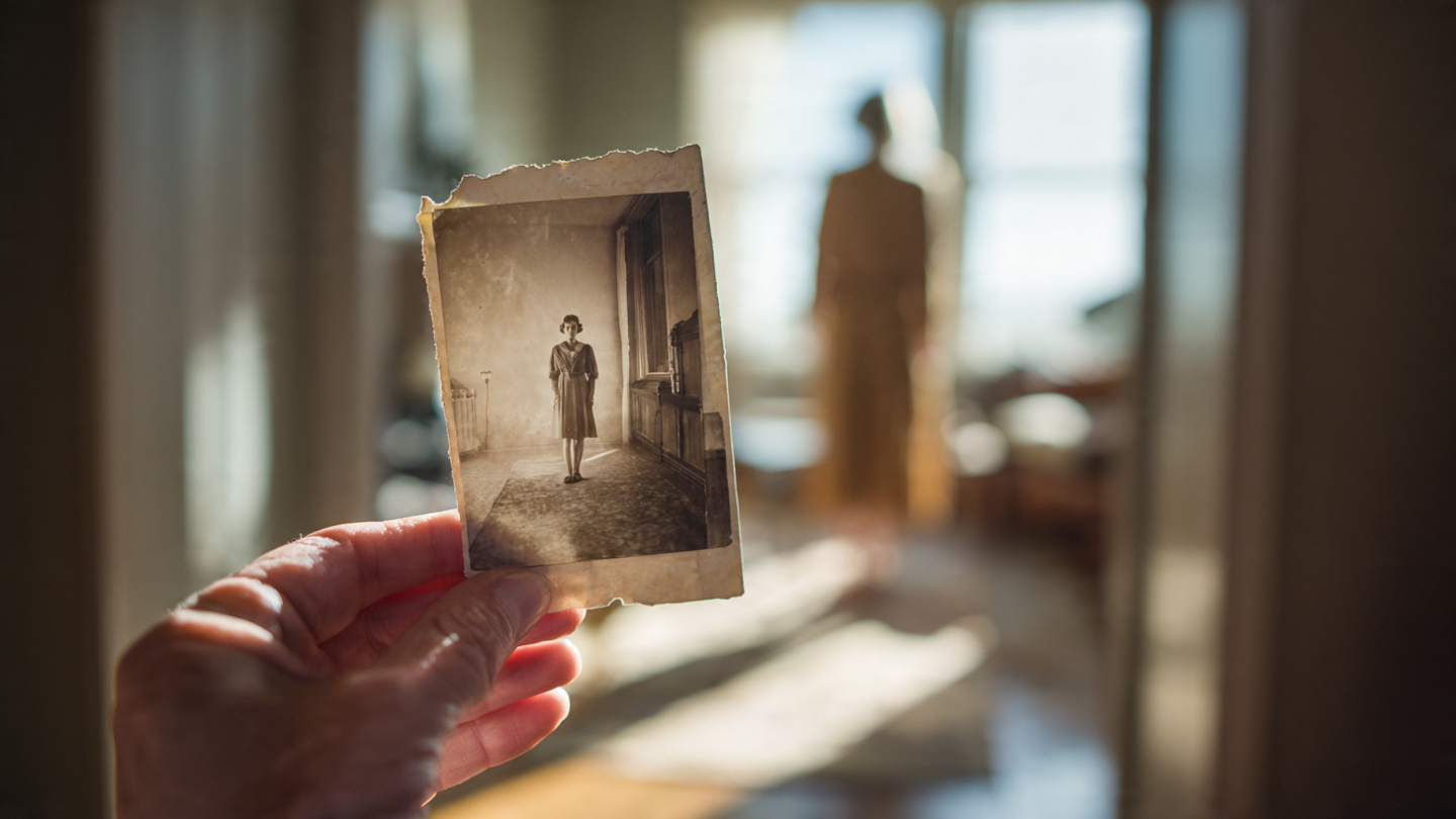 A close-up, intimate shot of a woman's hands gently holding an old, worn photograph. The photograph is slightly blurred, representing the past. In the background, out of focus, is the same woman now, standing in a sunlit room, looking vibrant and healthy. The focus is on the hands and the act of holding, not clutching. Lighting: Warm, hopeful sunlight streaming in from a window. Style: Emotional, narrative, high-detail portrait photography. A close-up, intimate shot of a woman's hands gently holding an old, worn photograph. The photograph is slightly blurred, representing the past. In the background, out of focus, is the same woman now, standing in a sunlit room, looking vibrant and healthy. The focus is on the hands and the act of holding, not clutching. Lighting: Warm, hopeful sunlight streaming in from a window. Style: Emotional, narrative, high-detail portrait photography.