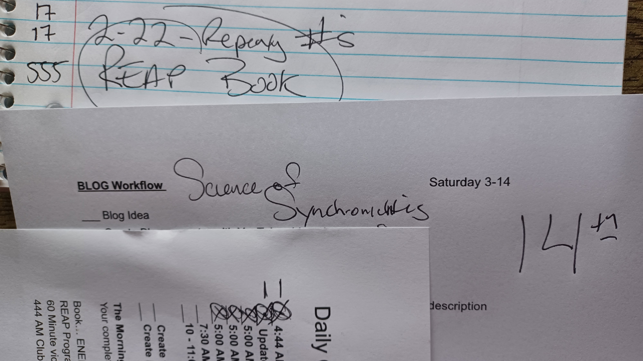 Friday March 13th 2026 journal entry reap book immediately before an AI agent asked if I wanted to put the REAP book together next