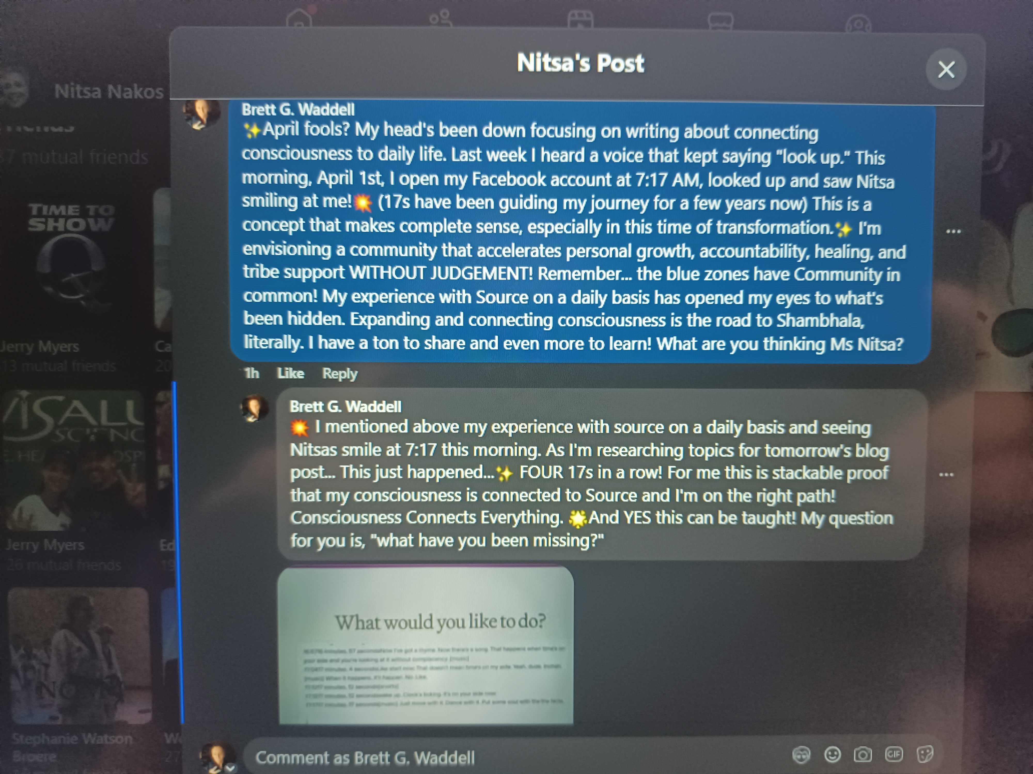 Image of Facebook post conversation from April 1st 2026 Image of Facebook post conversation from April 1st 2026