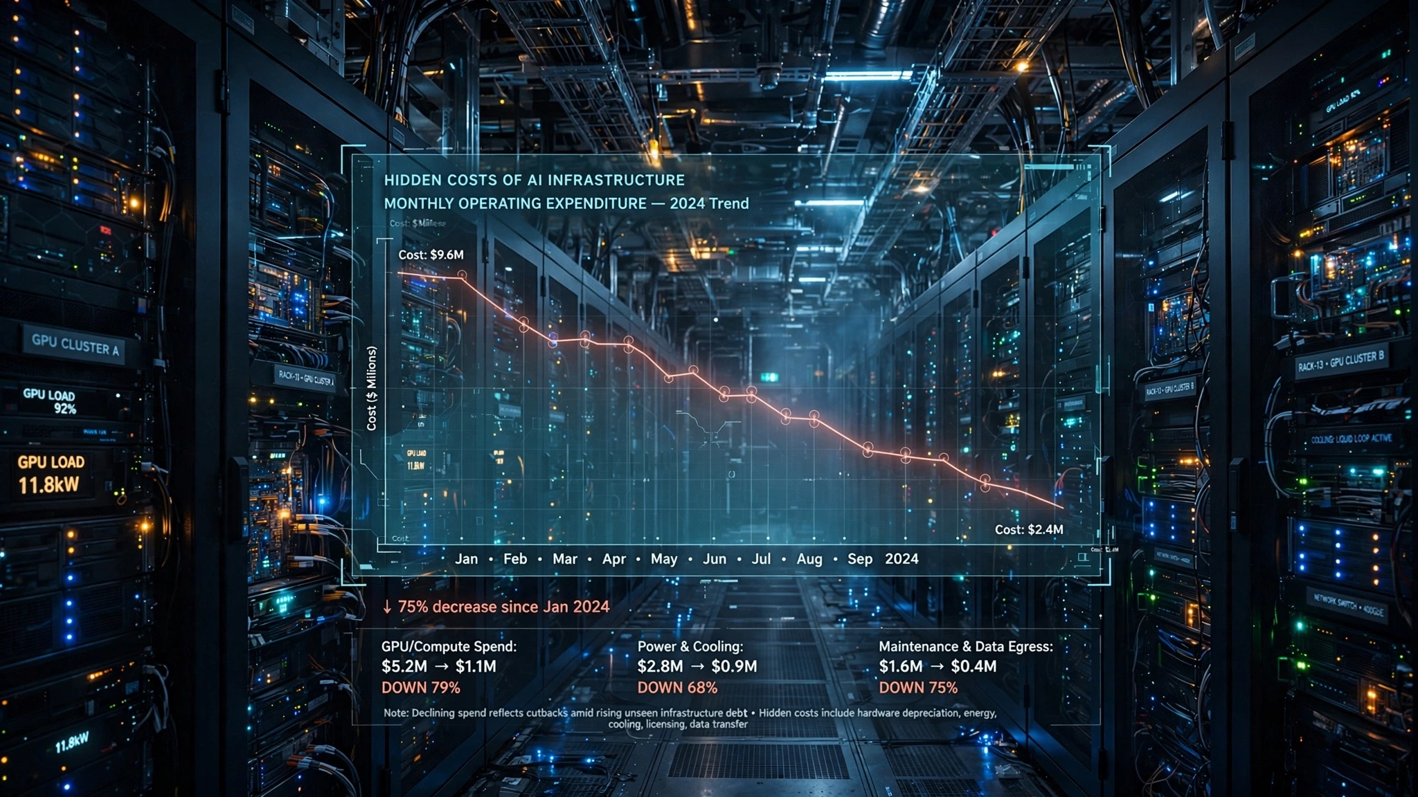  The hidden financial reality and massive capital expenditure behind AI data centers.