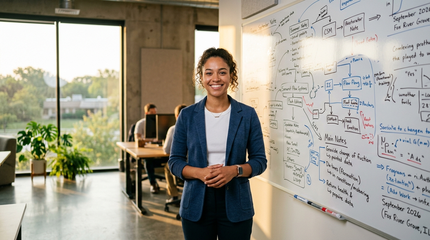 Person planning sales strategy on a whiteboard representing leverage and value