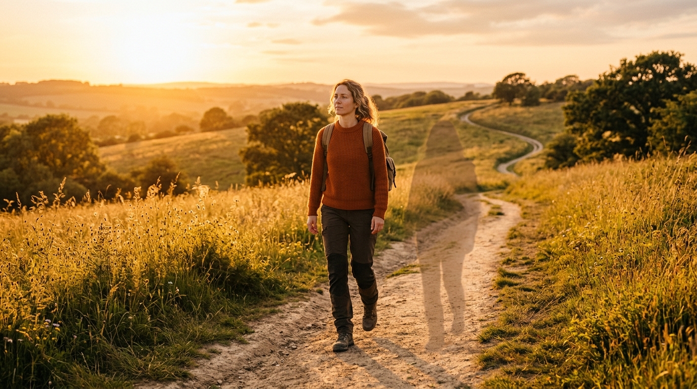 Person walking forward with shadow beside them symbolizing carrying loved ones. Person walking forward with shadow beside them symbolizing carrying loved ones.