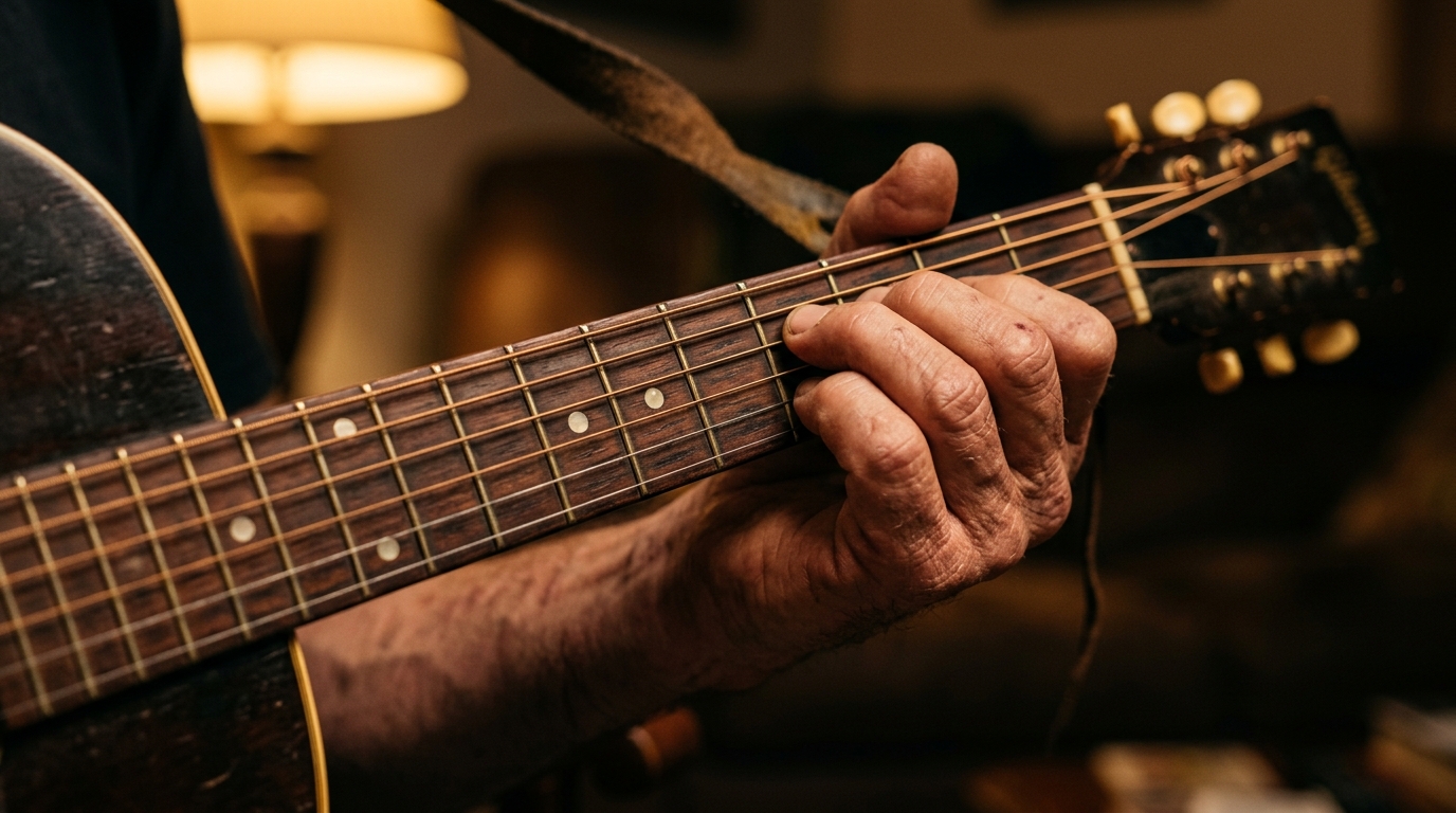 Close-up of hands playing a guitar, symbolizing how different parts of your identity create harmony when brought together. Close-up of hands playing a guitar, symbolizing how different parts of your identity create harmony when brought together.