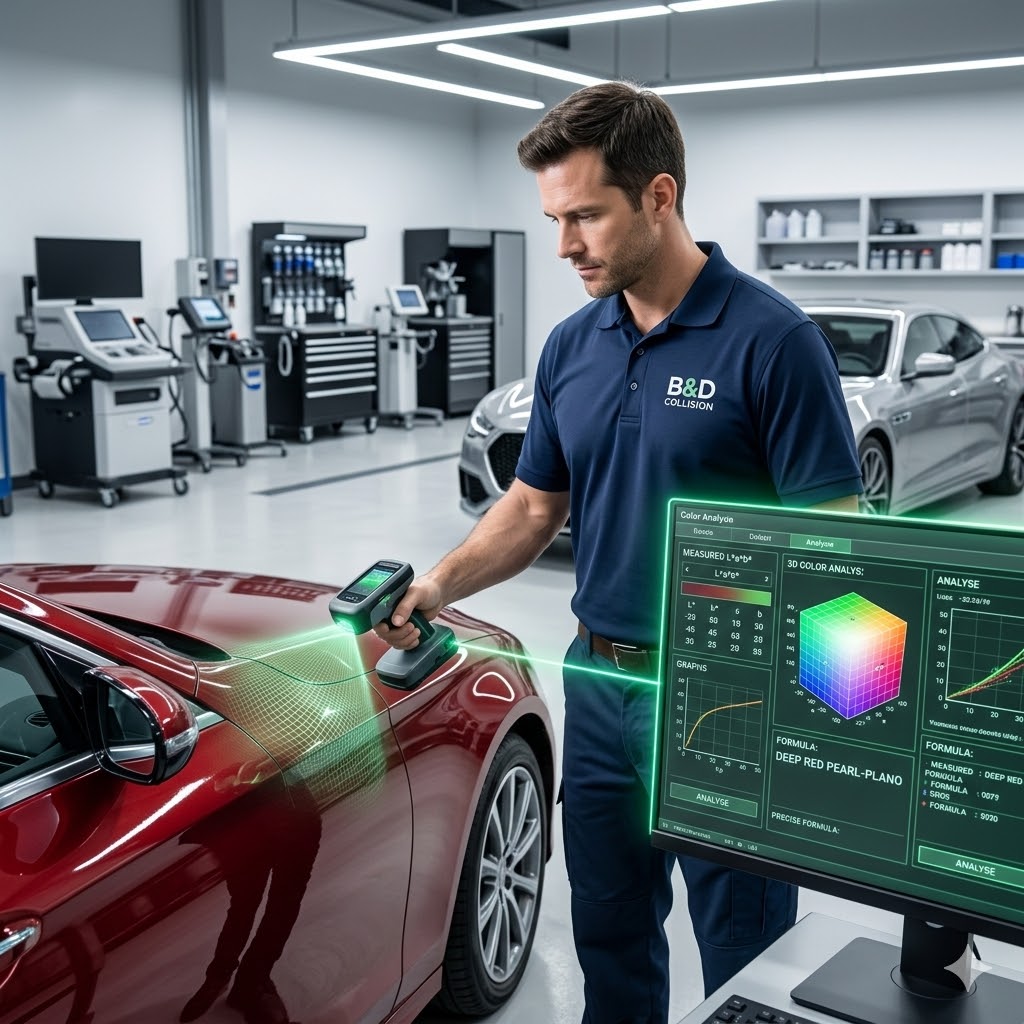 Professional paint match process