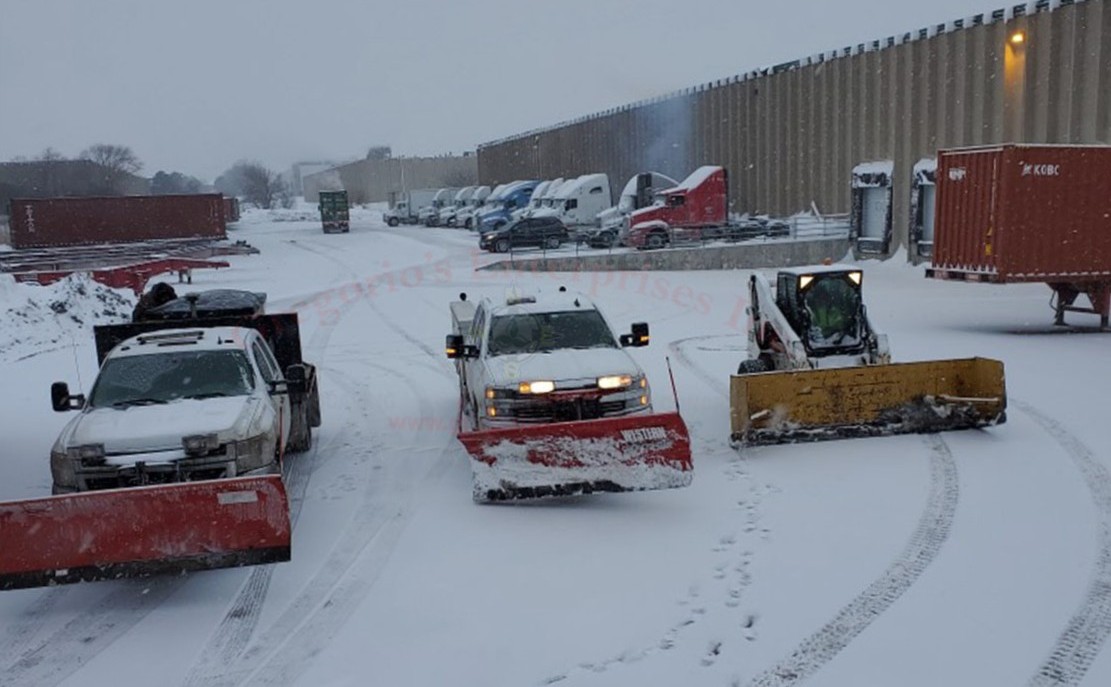 Snow removal done by Gregorio's Enterprises Inc. in Chicagoland
