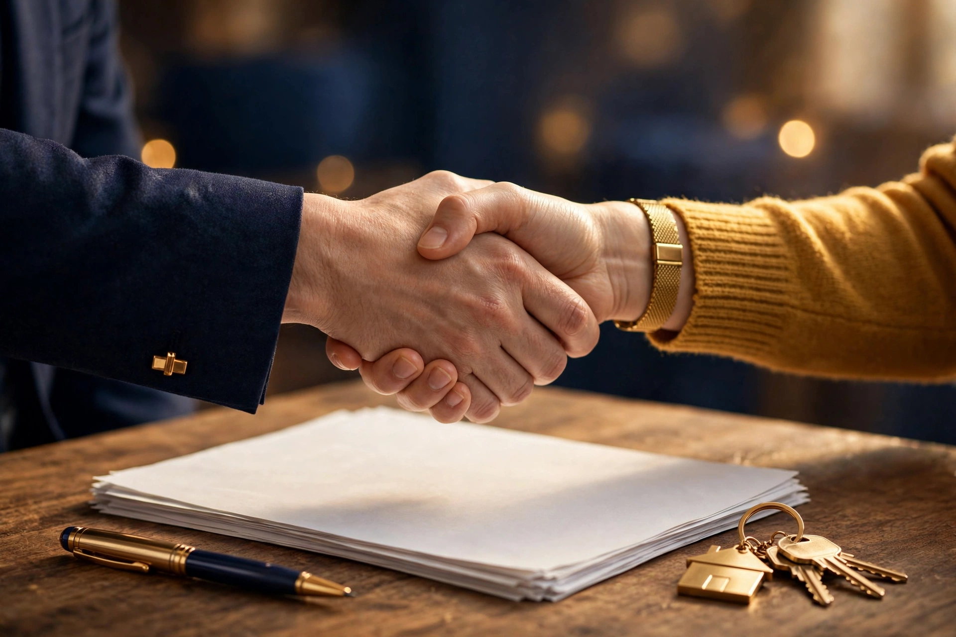 Handshake over mortgage closing documents — release of liability on a VA loan assumption