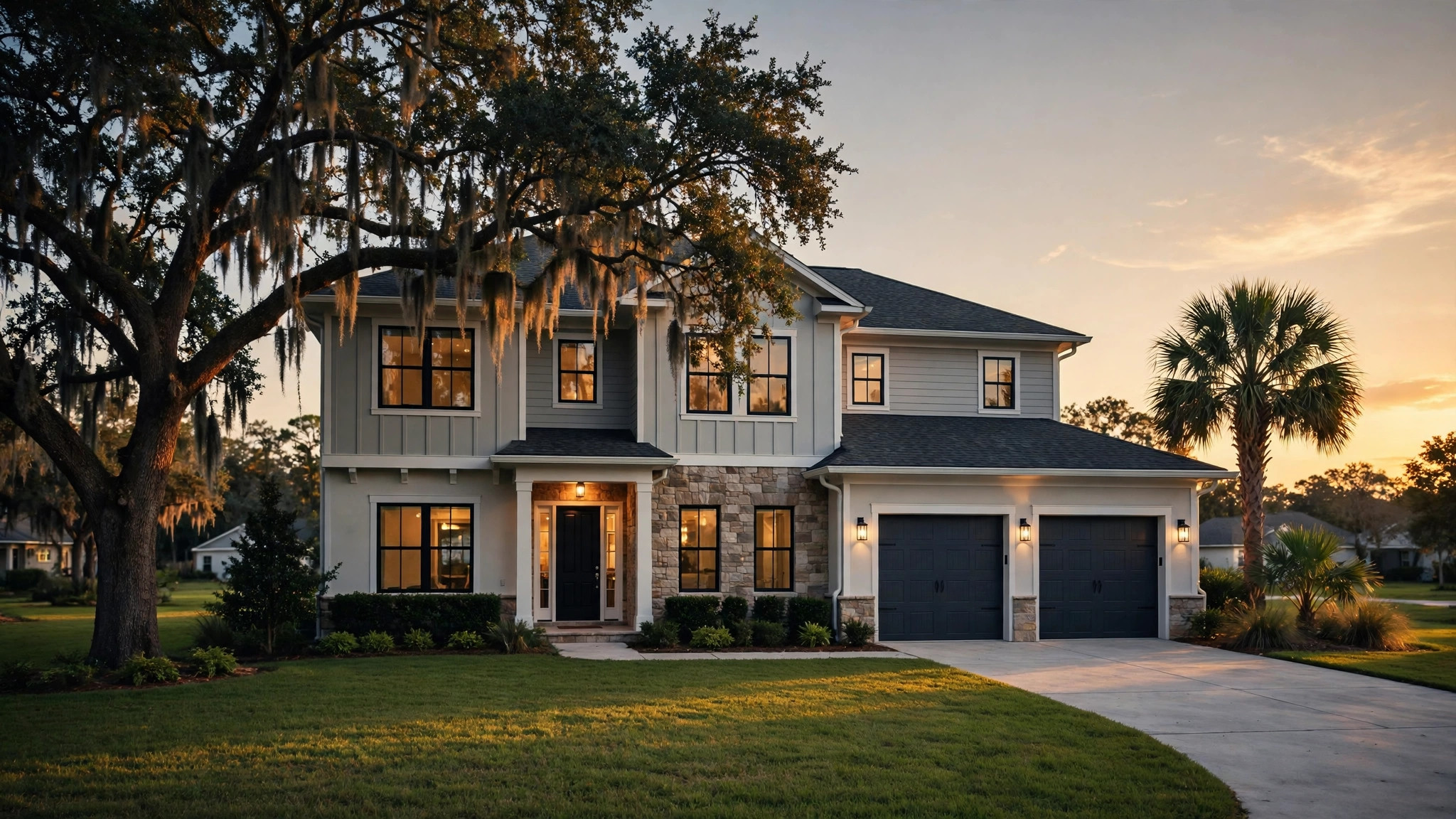 Jacksonville Florida home with a sold sign in front