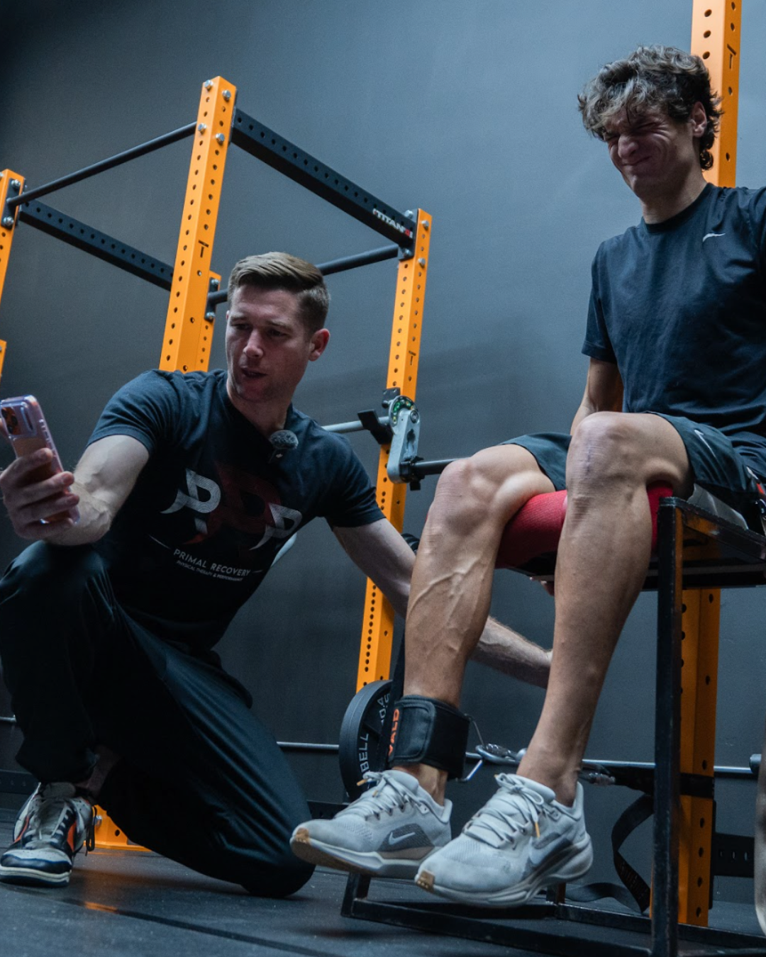 Rehab session with a Primal Recovery physical therapist