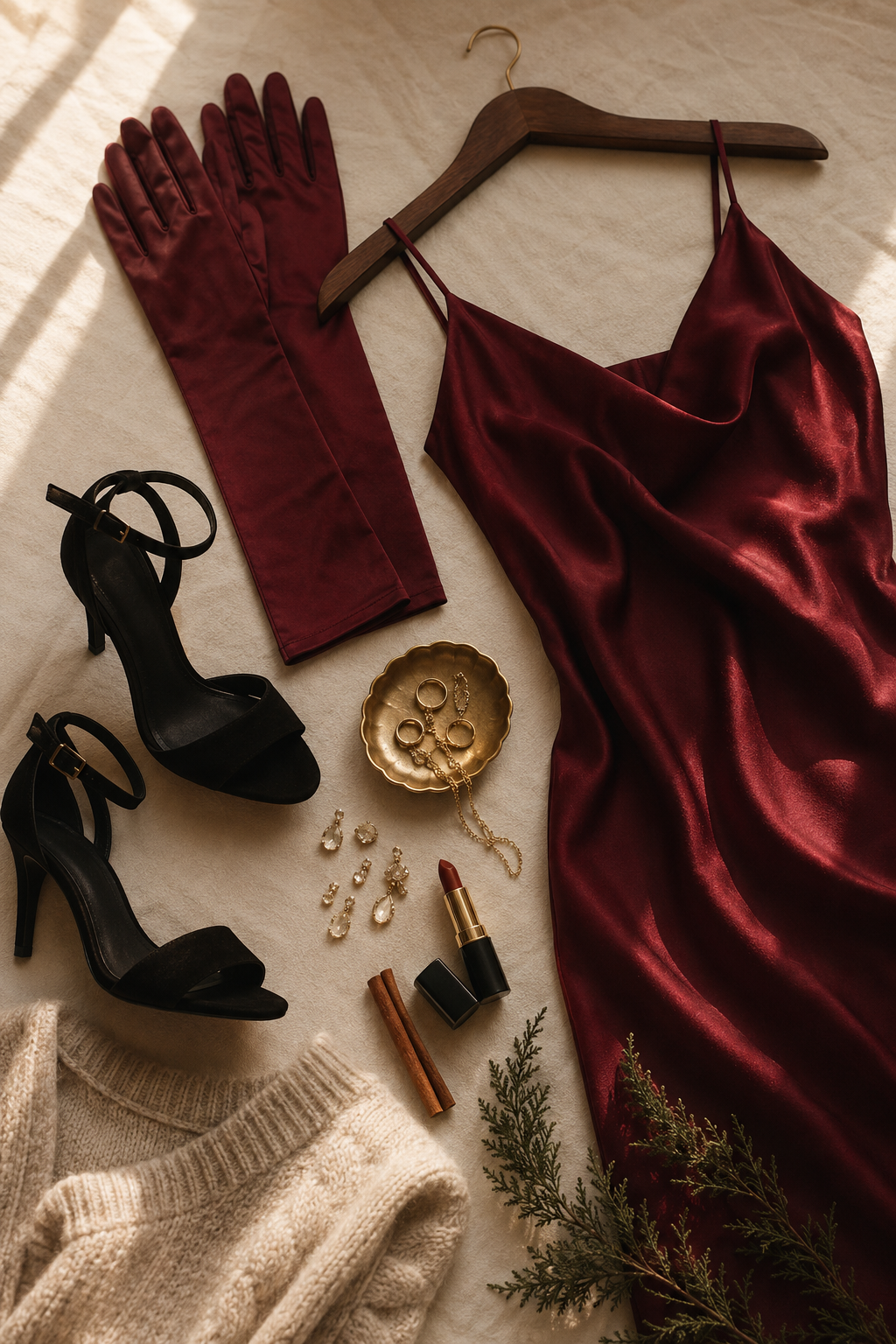 what to bring to a Christmas boudoir mini session at Blushed Boudoir