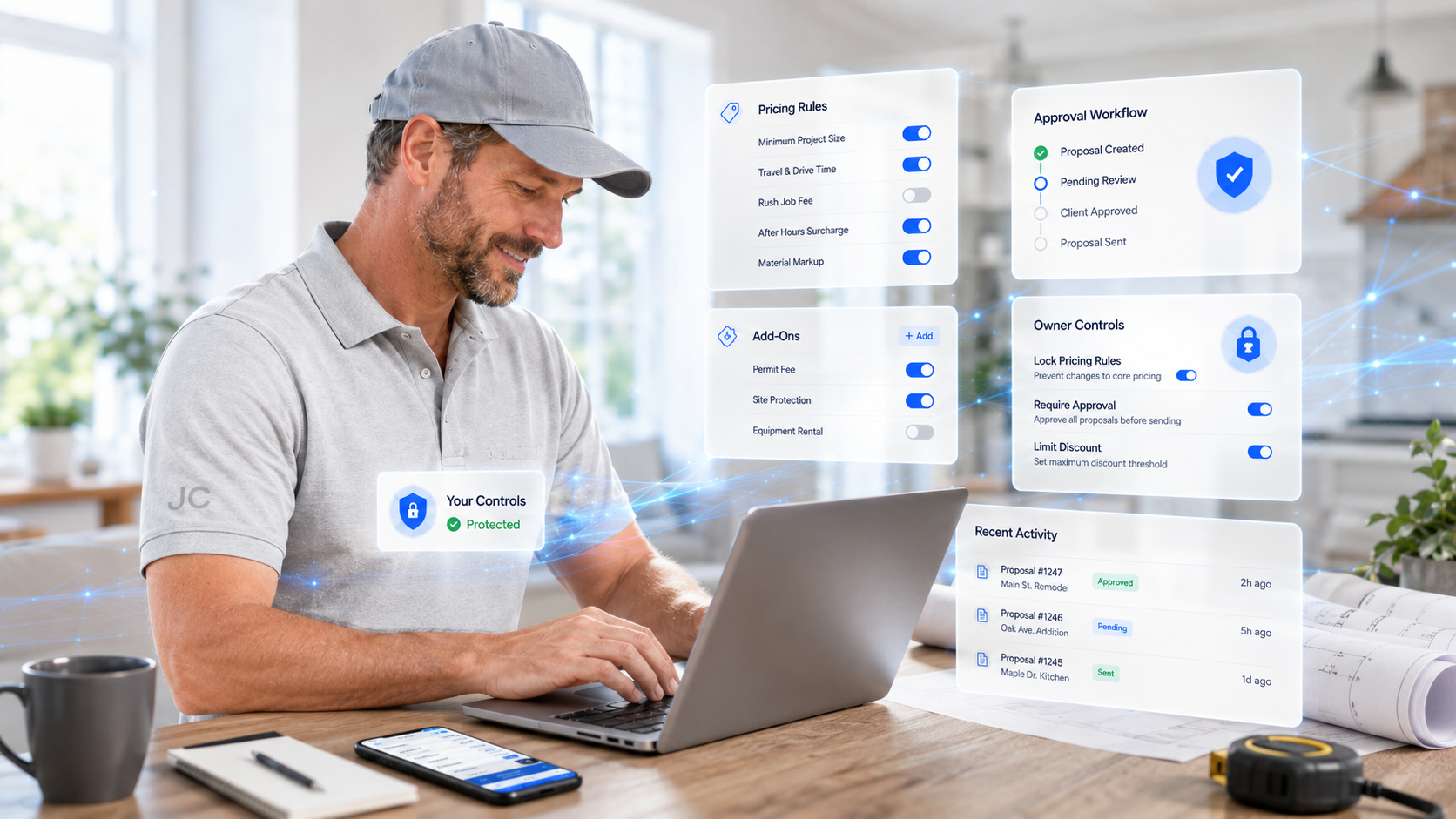 JobClose AI work order and task workflow