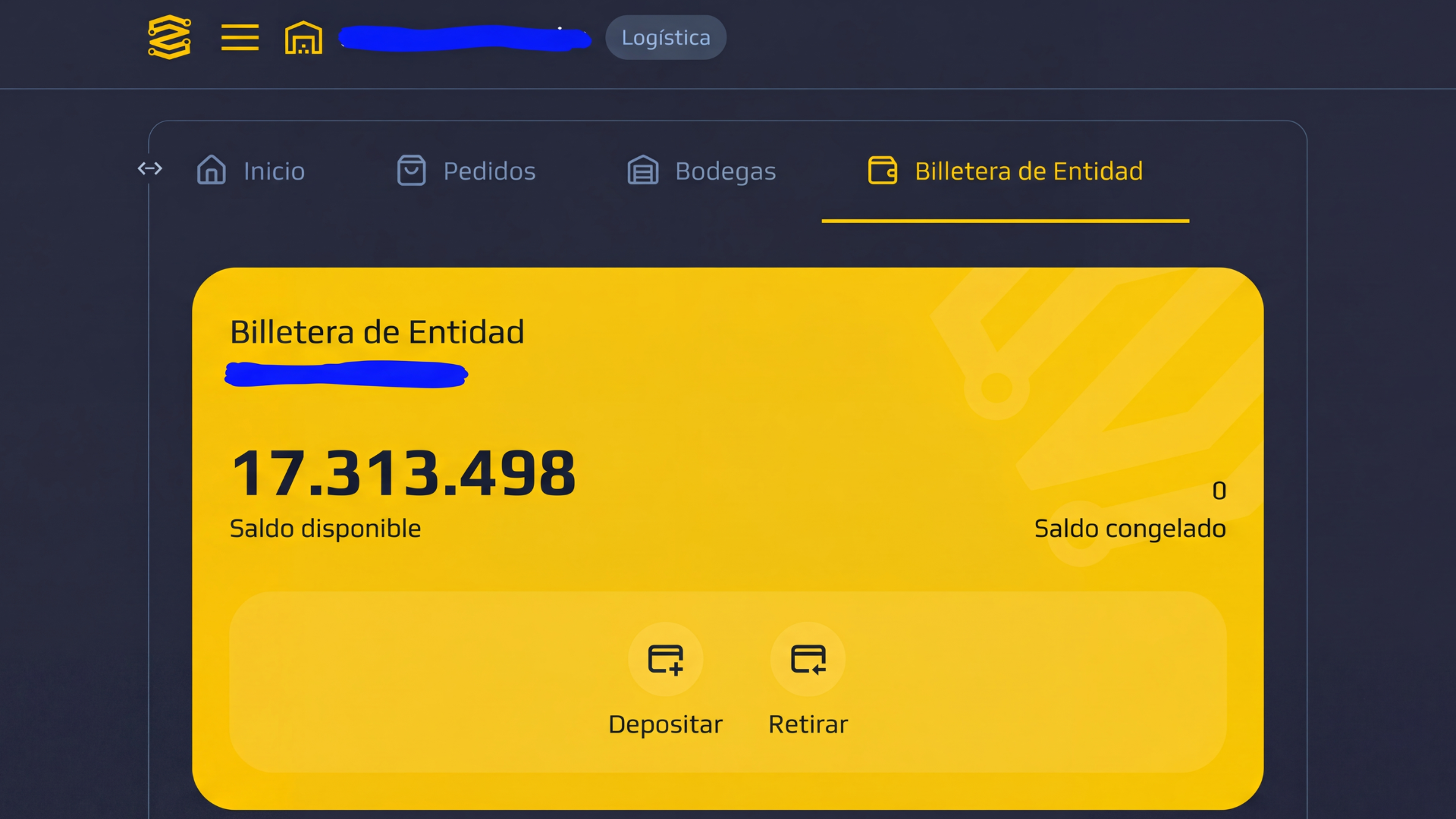 Interfaz Wallet