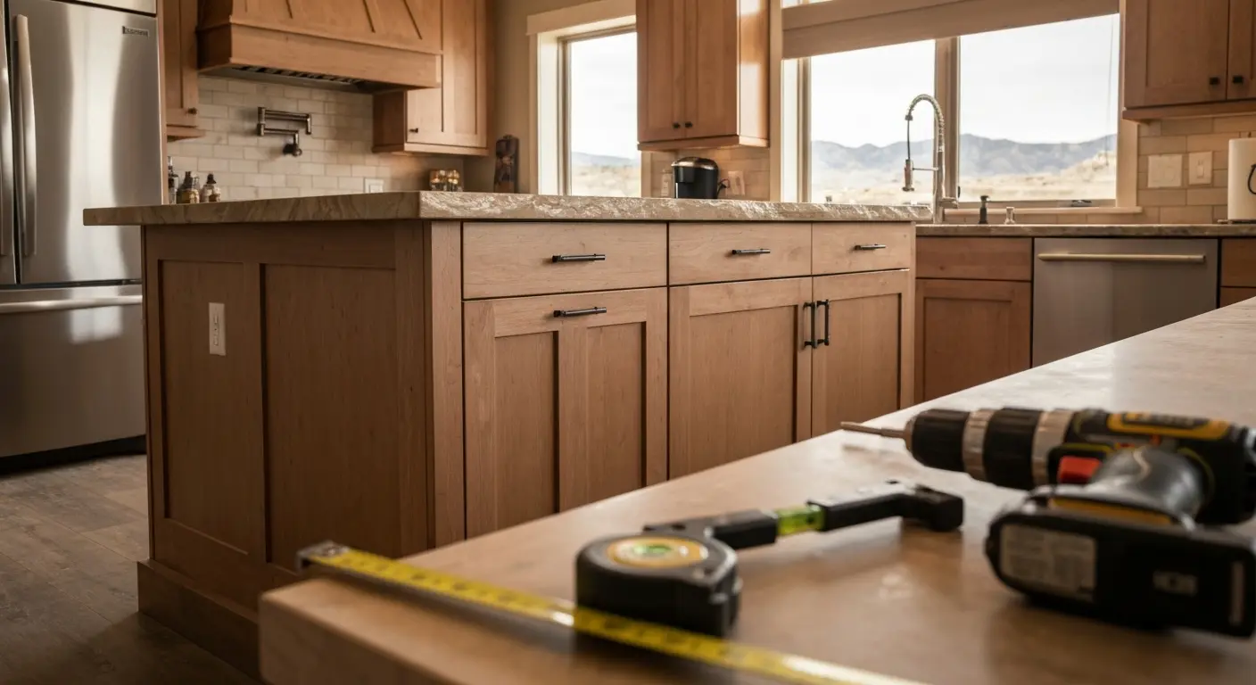 Custom kitchen island design and build