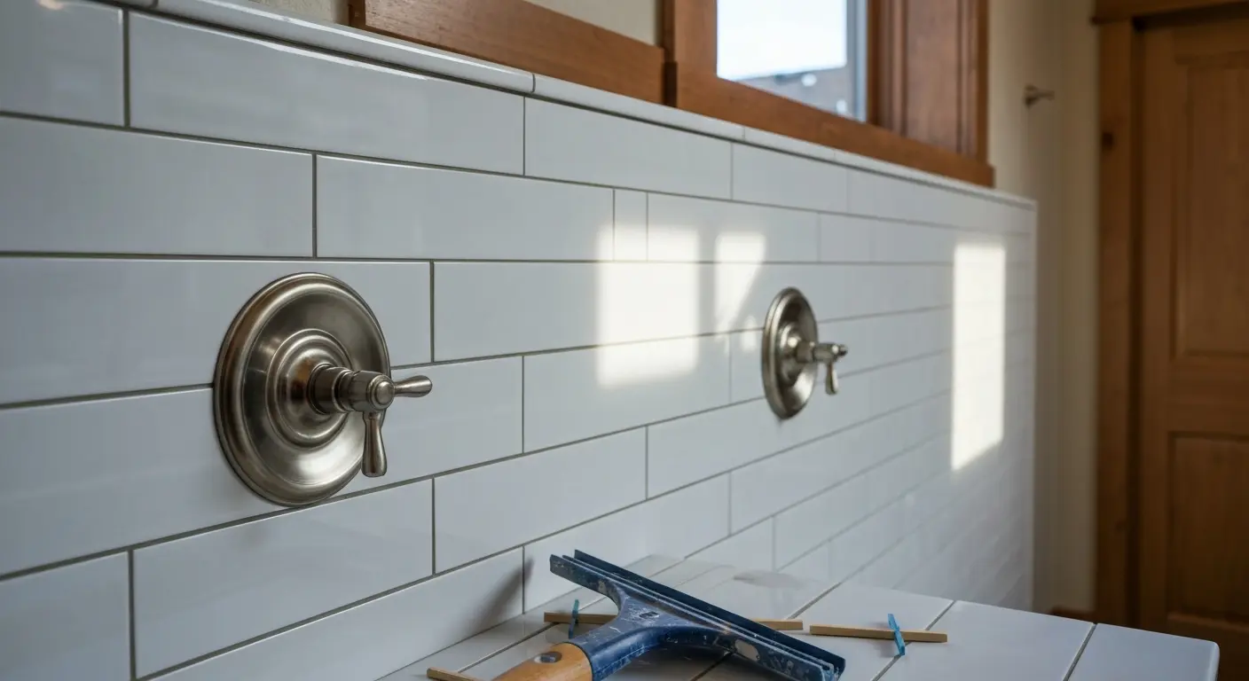 Shower tile installation