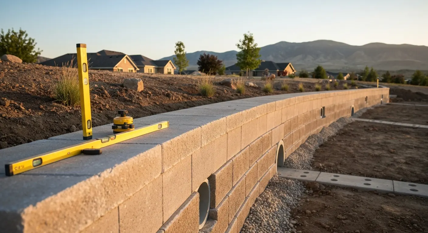 Retaining wall design Utah County