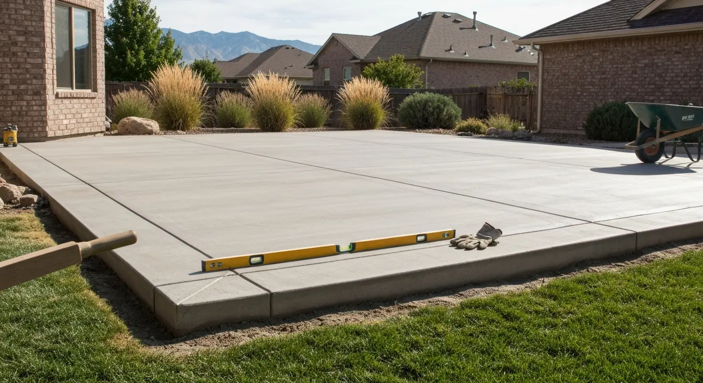 Standard concrete patio