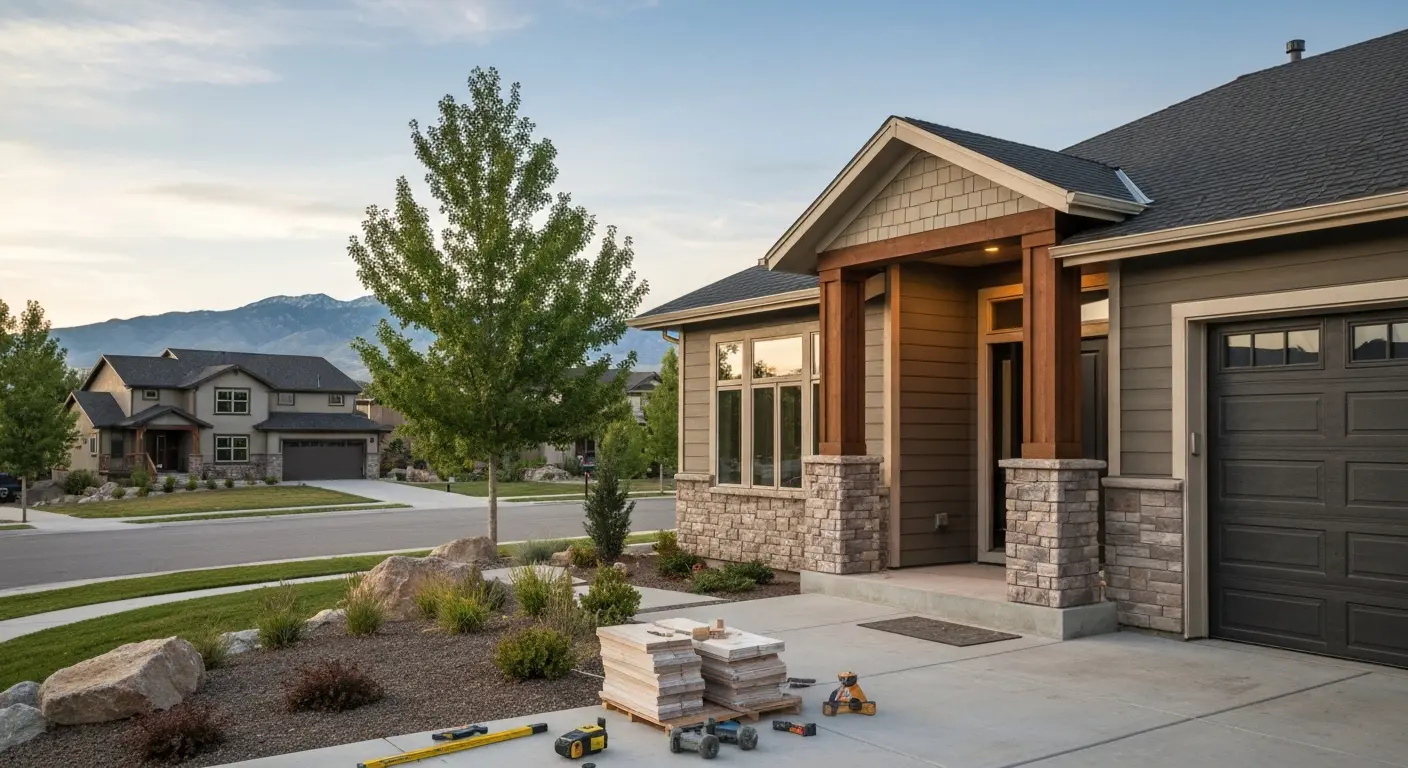 Custom home exterior