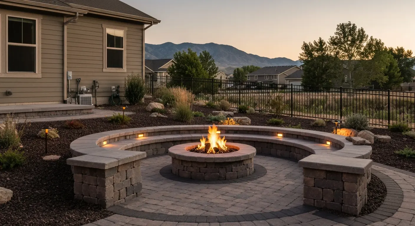 Outdoor living space in Utah County