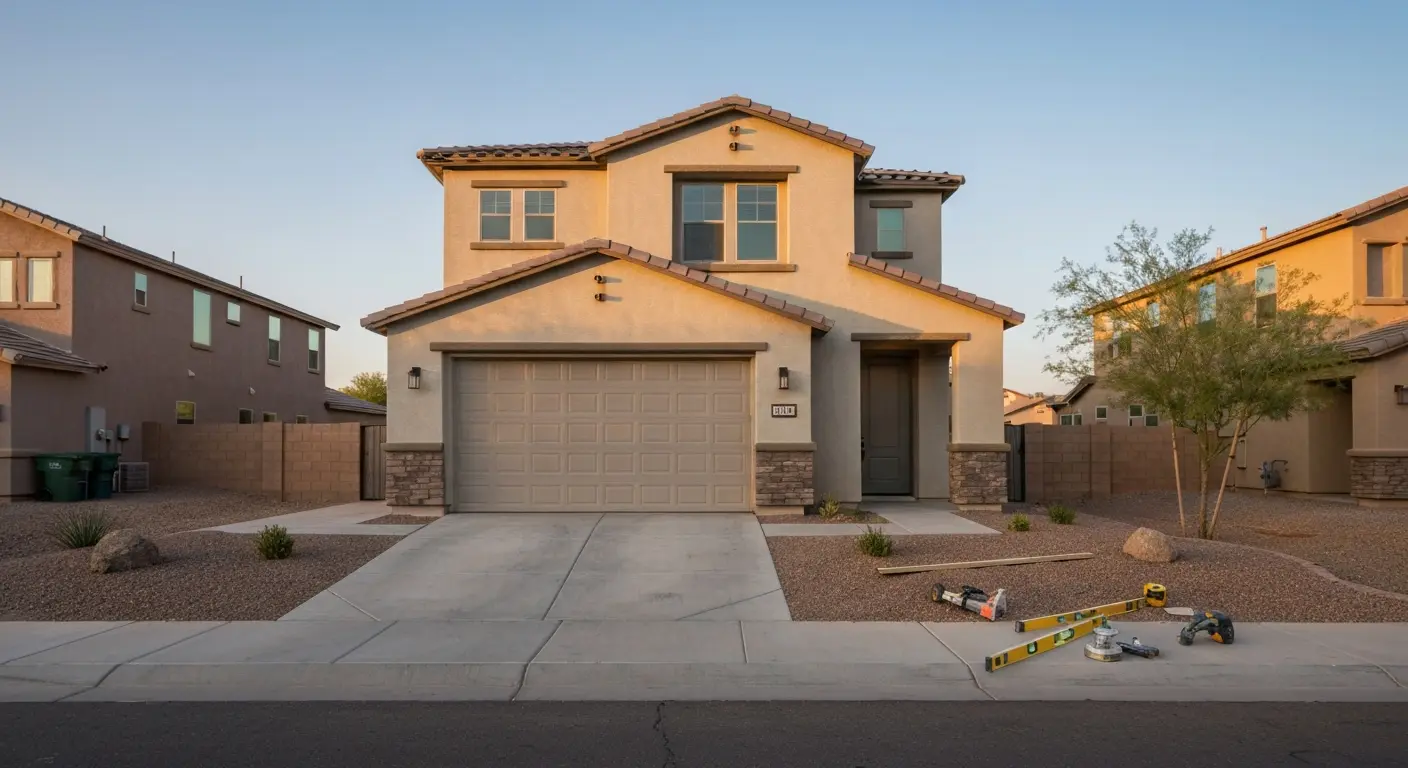 Custom home exterior project
