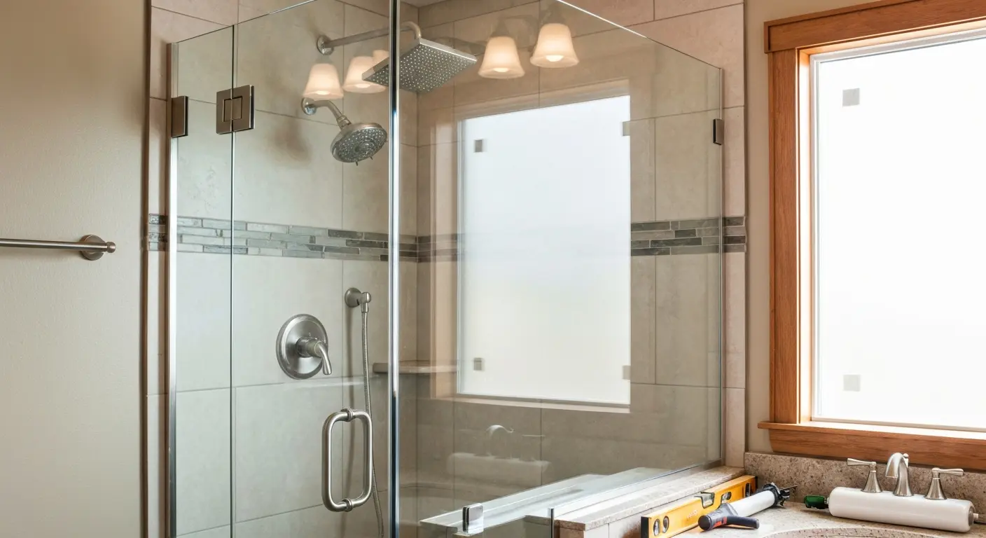 Shower enclosure installation
