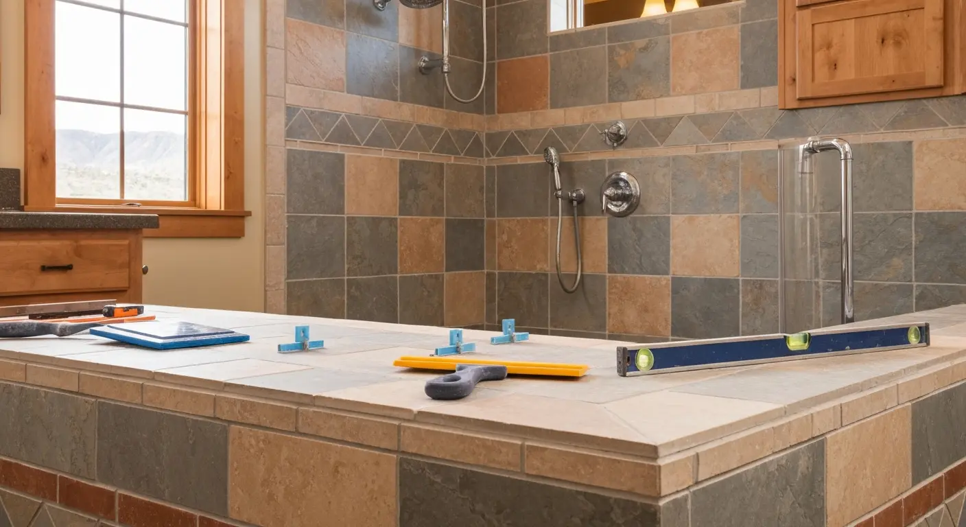 Custom tile shower
