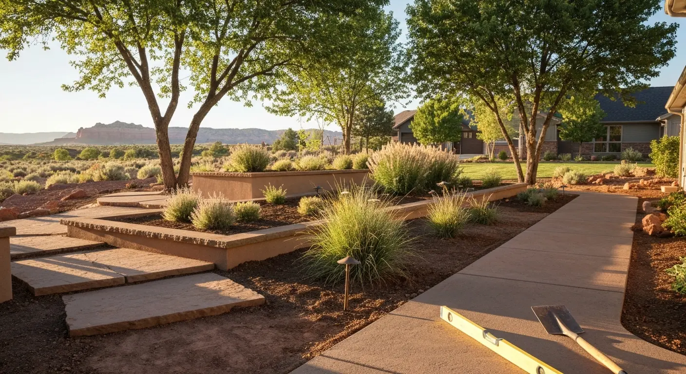 Landscape design project in Utah County