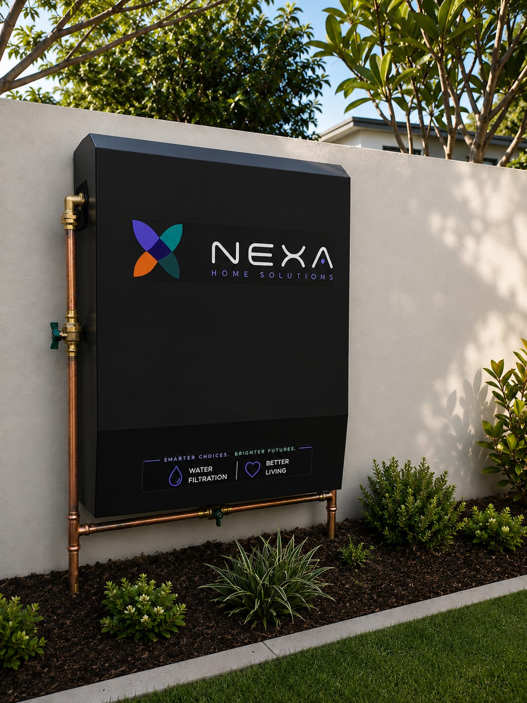 Nexa Select whole-home water filtration system in Eclipse Black