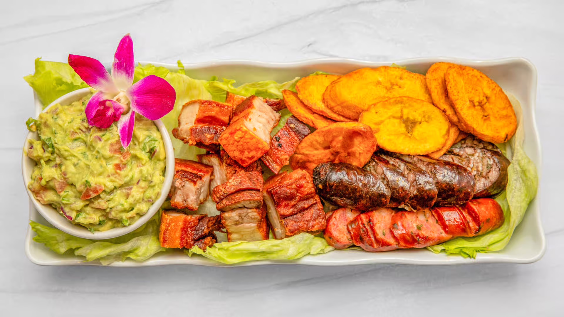 Chorizo con Arepa artisanal smoked sausage