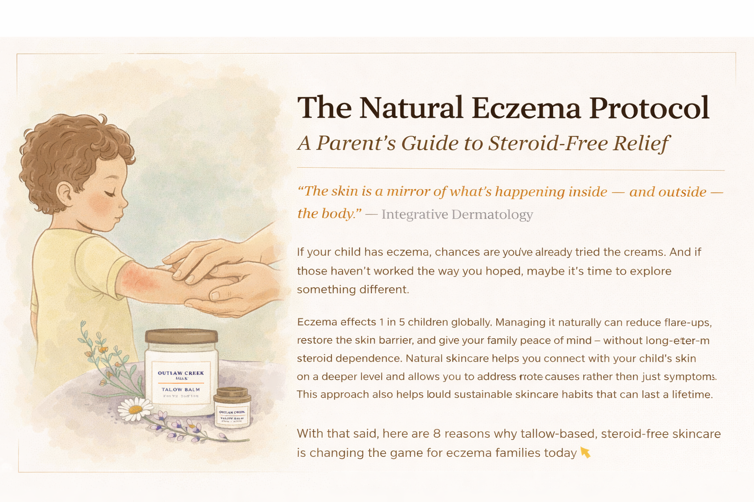Generated image: Natural eczema care for children Generated image: Natural eczema care for children