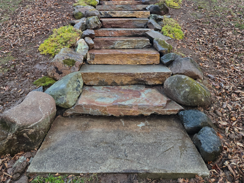 Natural Stone Steps in Rothesay