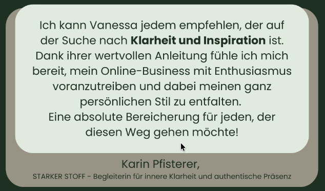 Rückmeldung einer Klientin oder eines Klienten