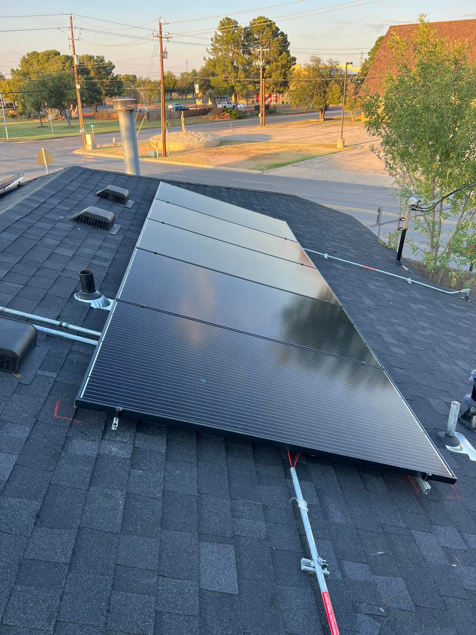 A roof with a lot of shingles on it