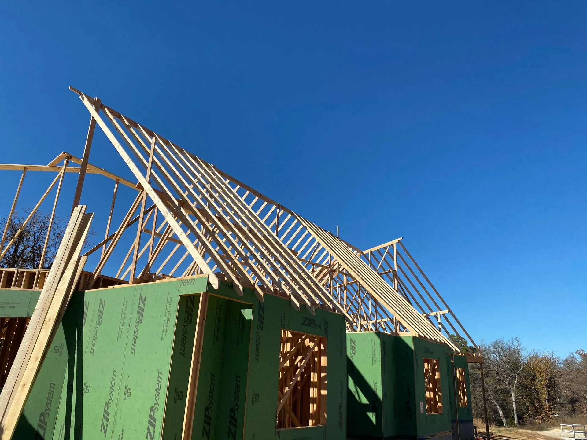 A roof with a lot of shingles on it