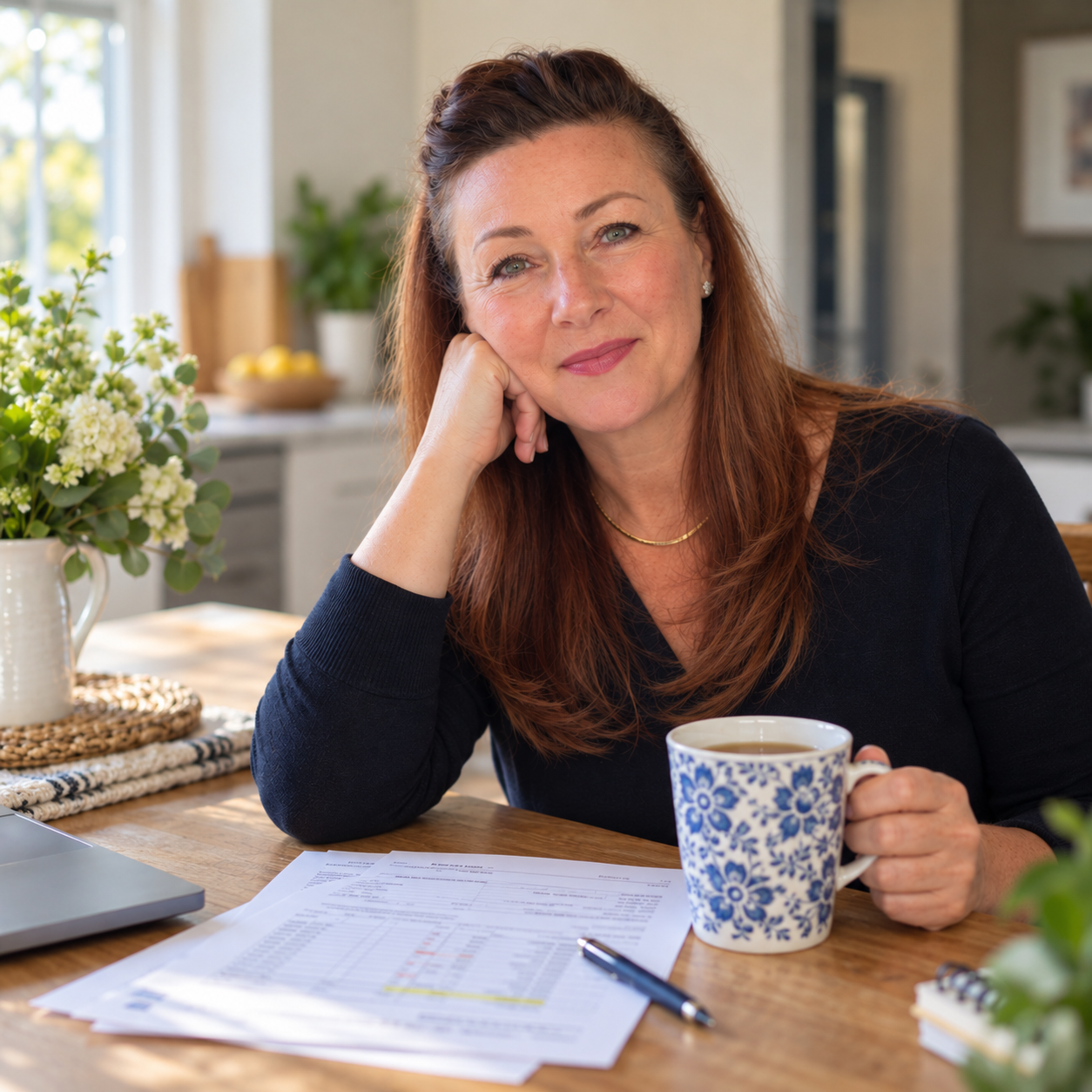 Joanne Willis at home in natural light
