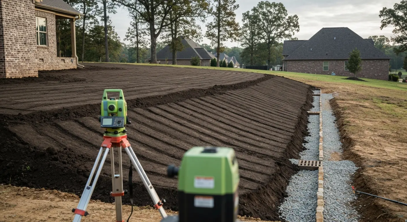 Site grading and drainage solution