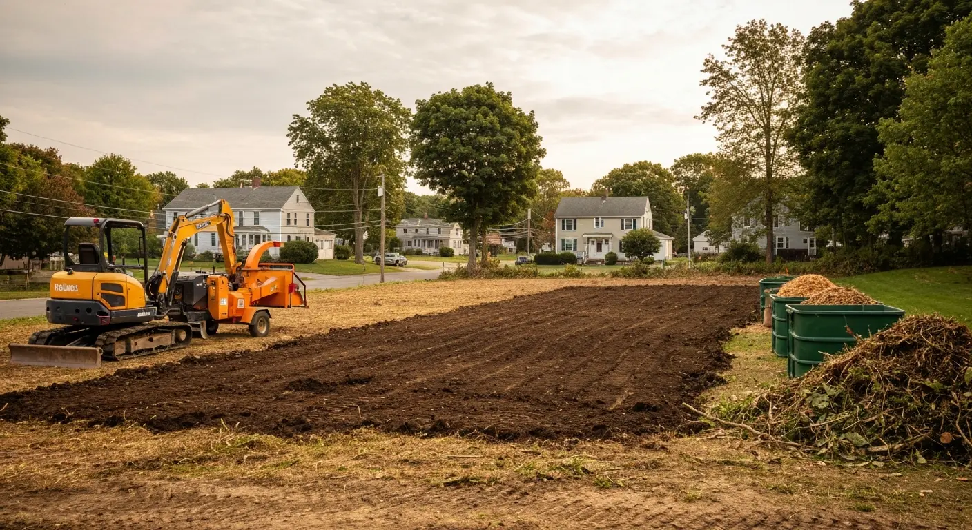 Land clearing and vegetation hauling