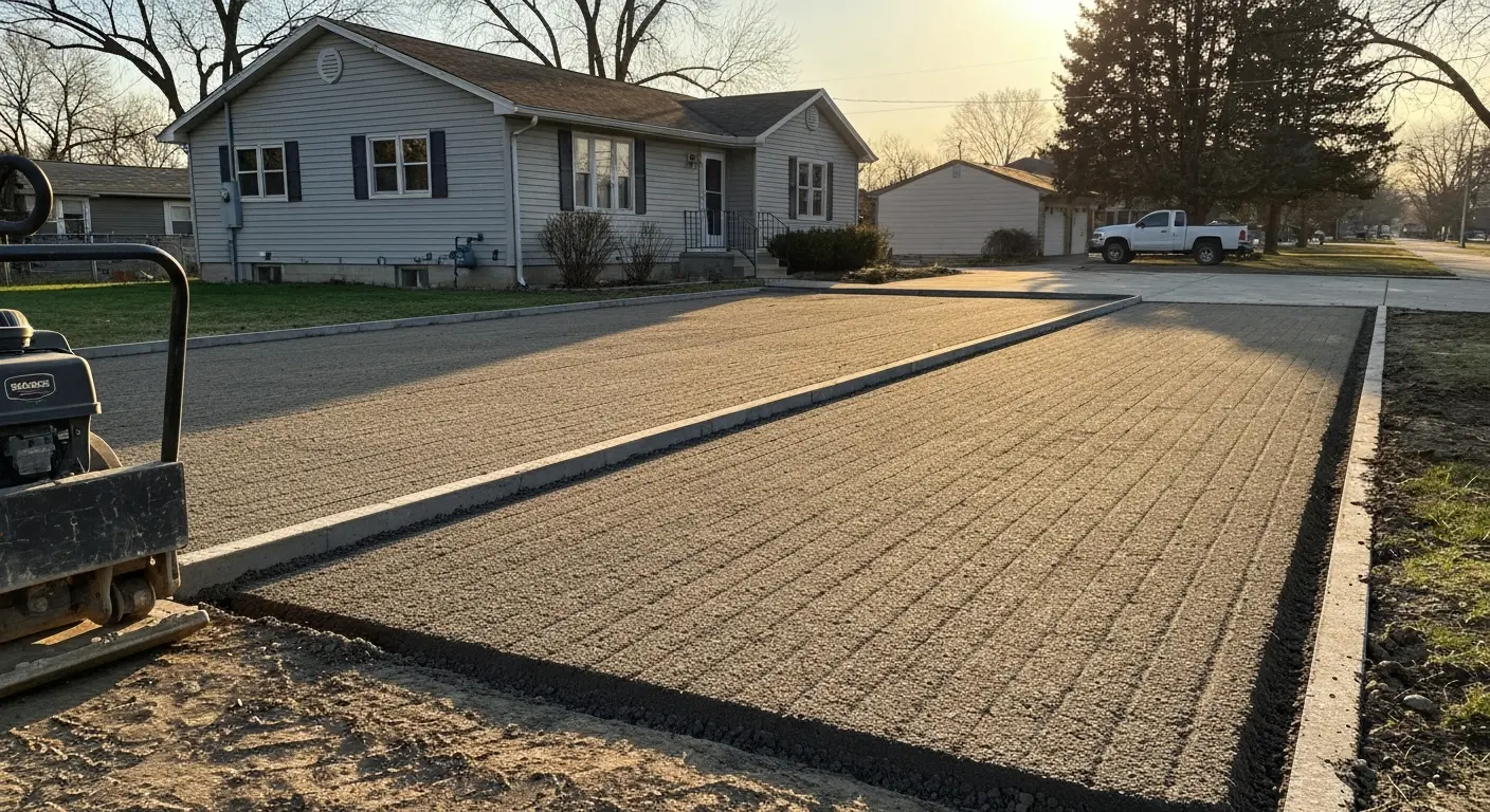 Driveway grading and preparation