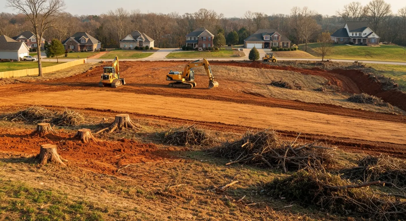 Land clearing and excavation in Dickson