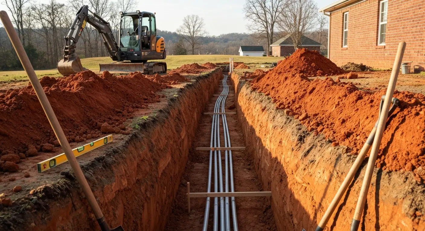 Utility trenching services